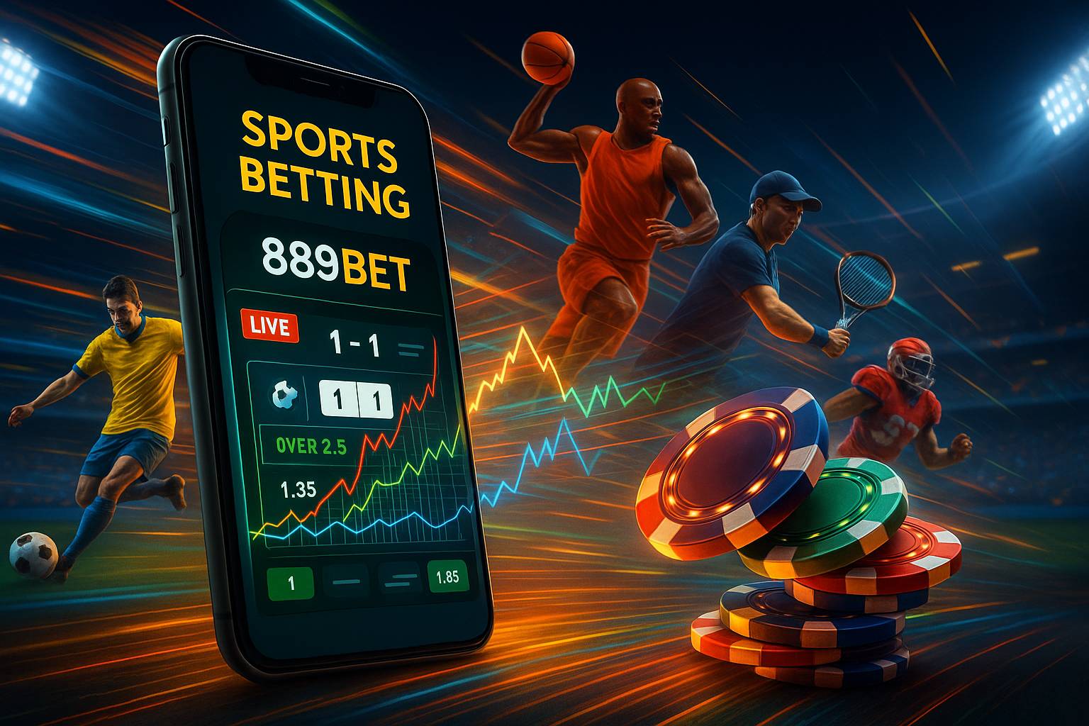 Apostas esportivas no cassino online 889BET